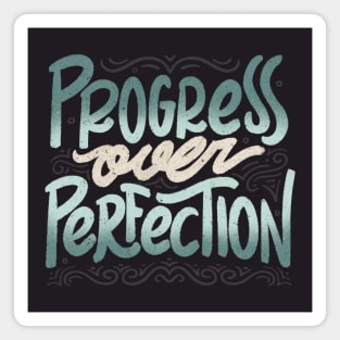 Progress Over Perfection by Tobe Fonseca Magnet